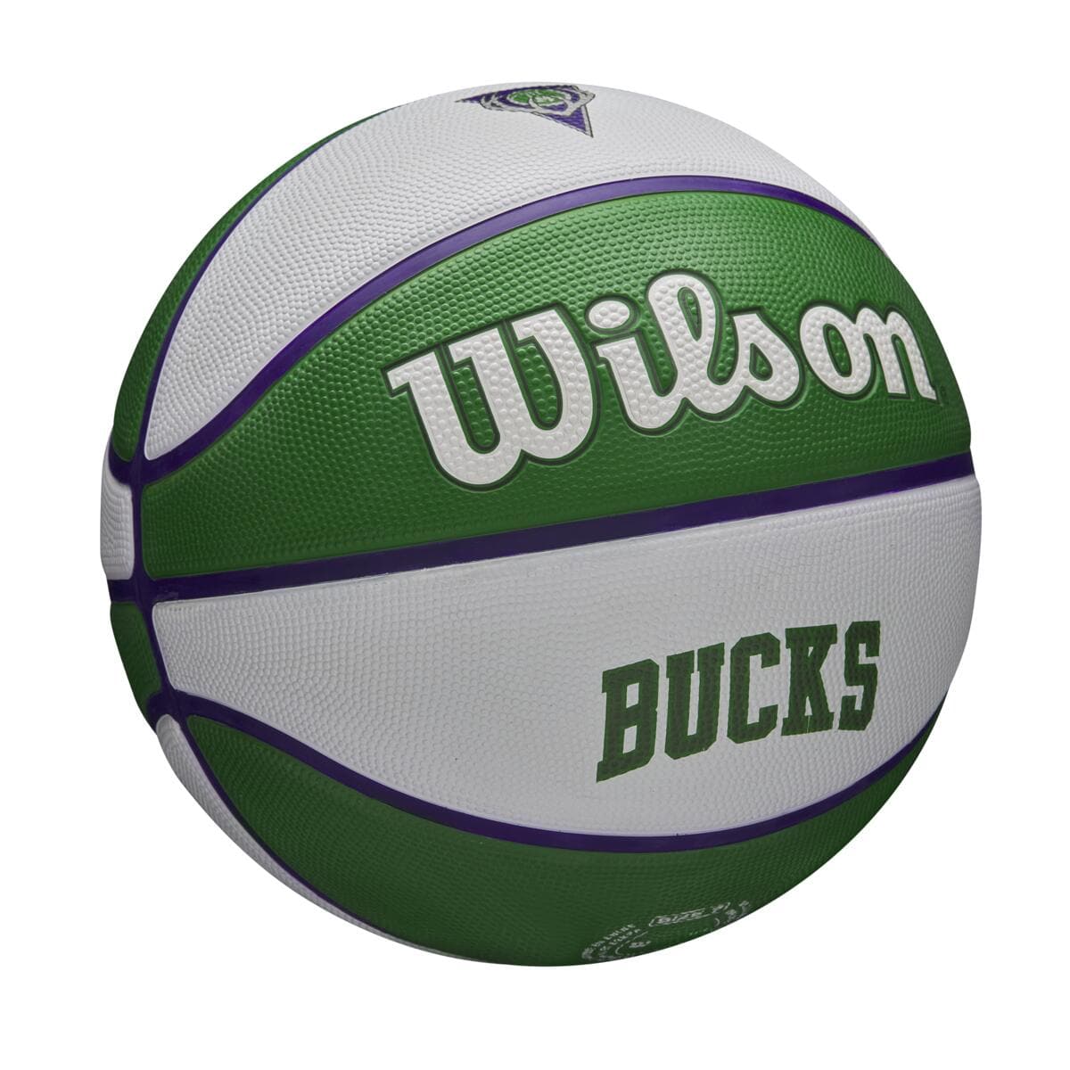Wilson Sporting Goods Balls Milwaukee Bucks Wilson NBA 21-22 City Edition Full Size Basketball Ball - Size 7