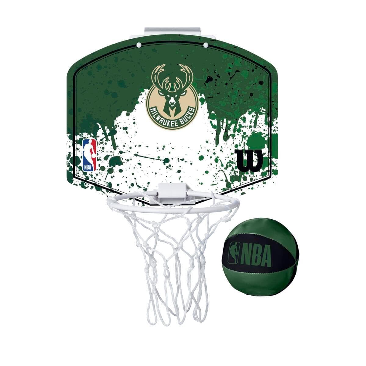 Wilson Sporting Goods Accessories Milwaukee Bucks Wilson NBA Mini Hoop Indoor Basketball Backboard