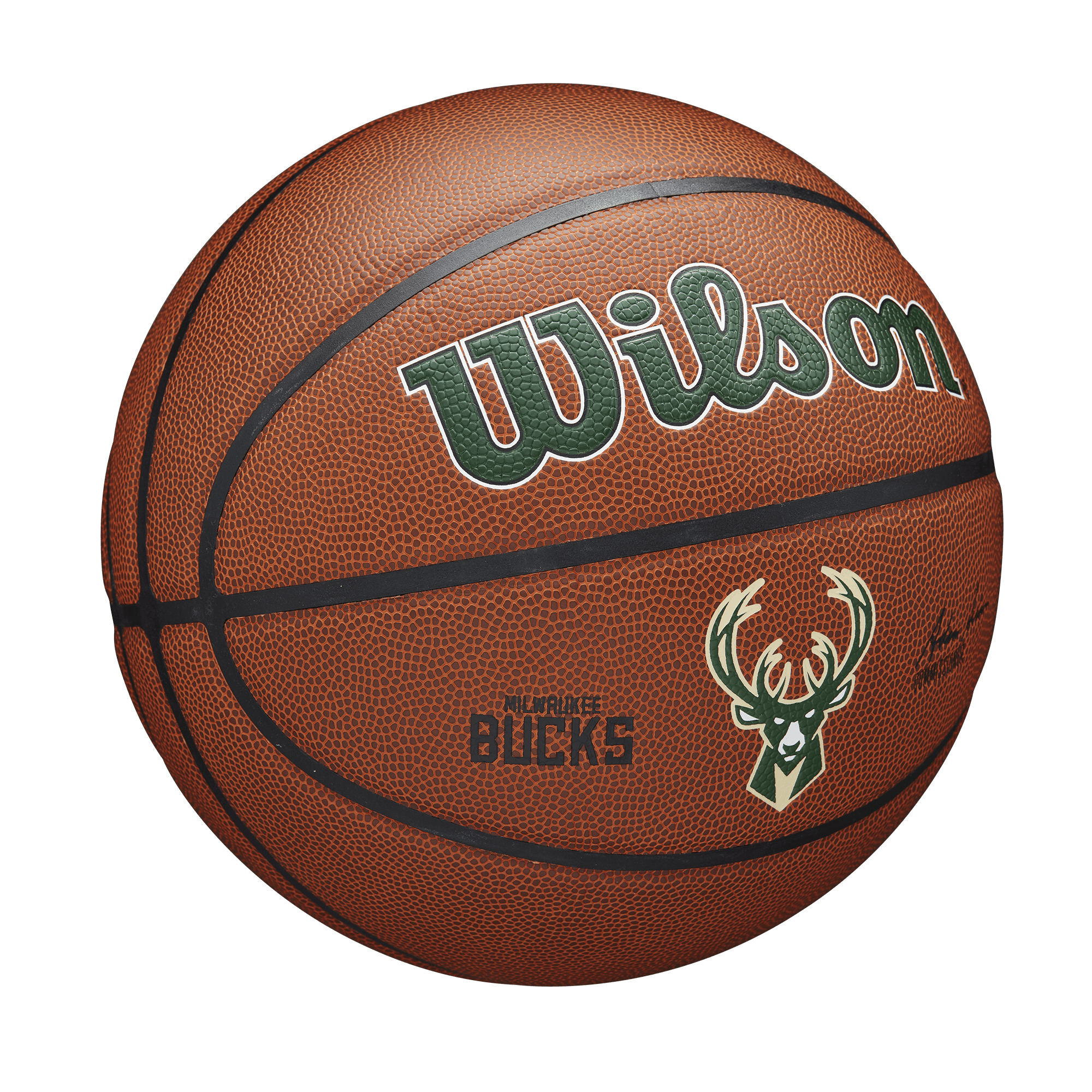 Wilson Sporting Goods Balls Milwaukee Bucks Wilson NBA Team Full Size Basketball Ball