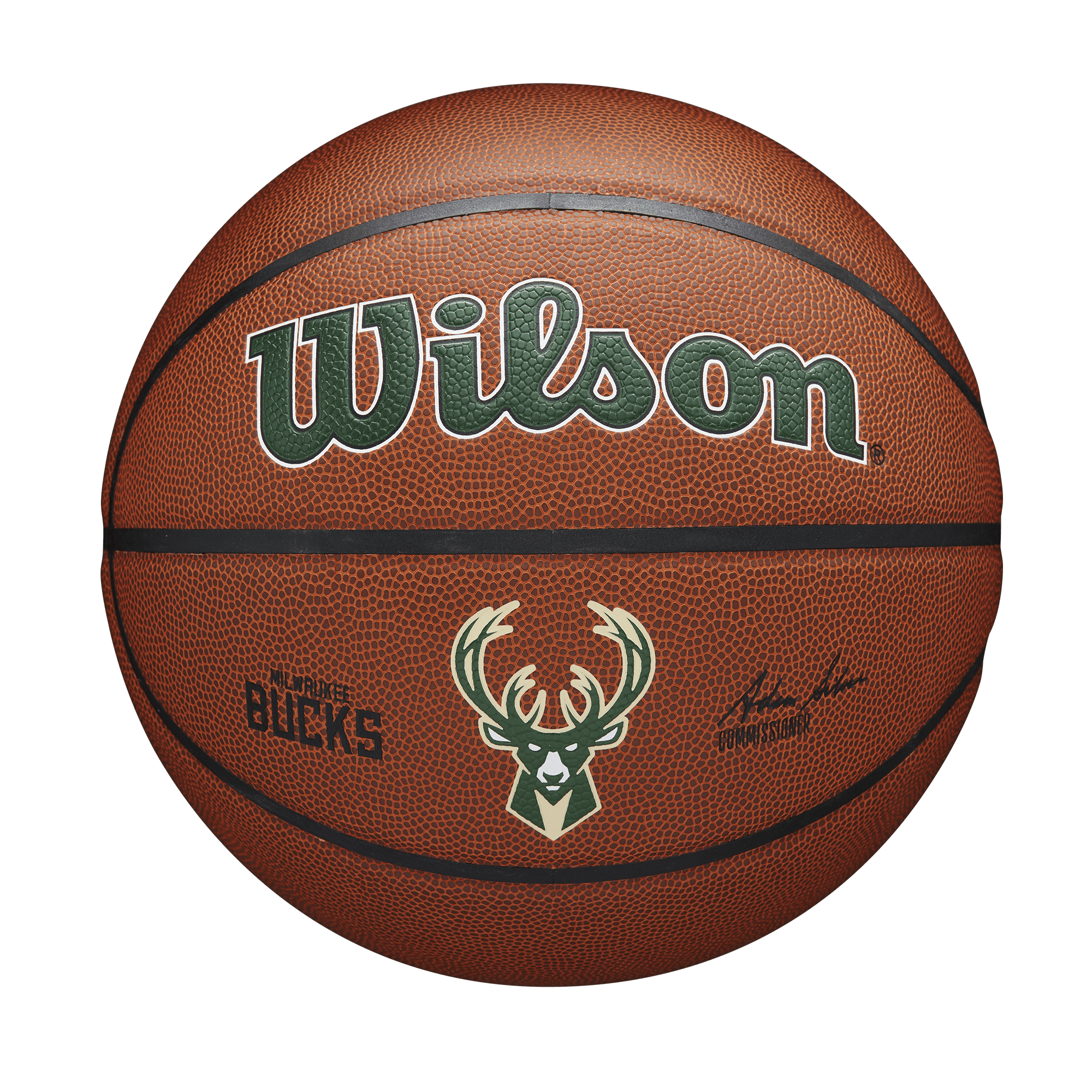Wilson Sporting Goods Balls Milwaukee Bucks Wilson NBA Team Full Size Basketball Ball