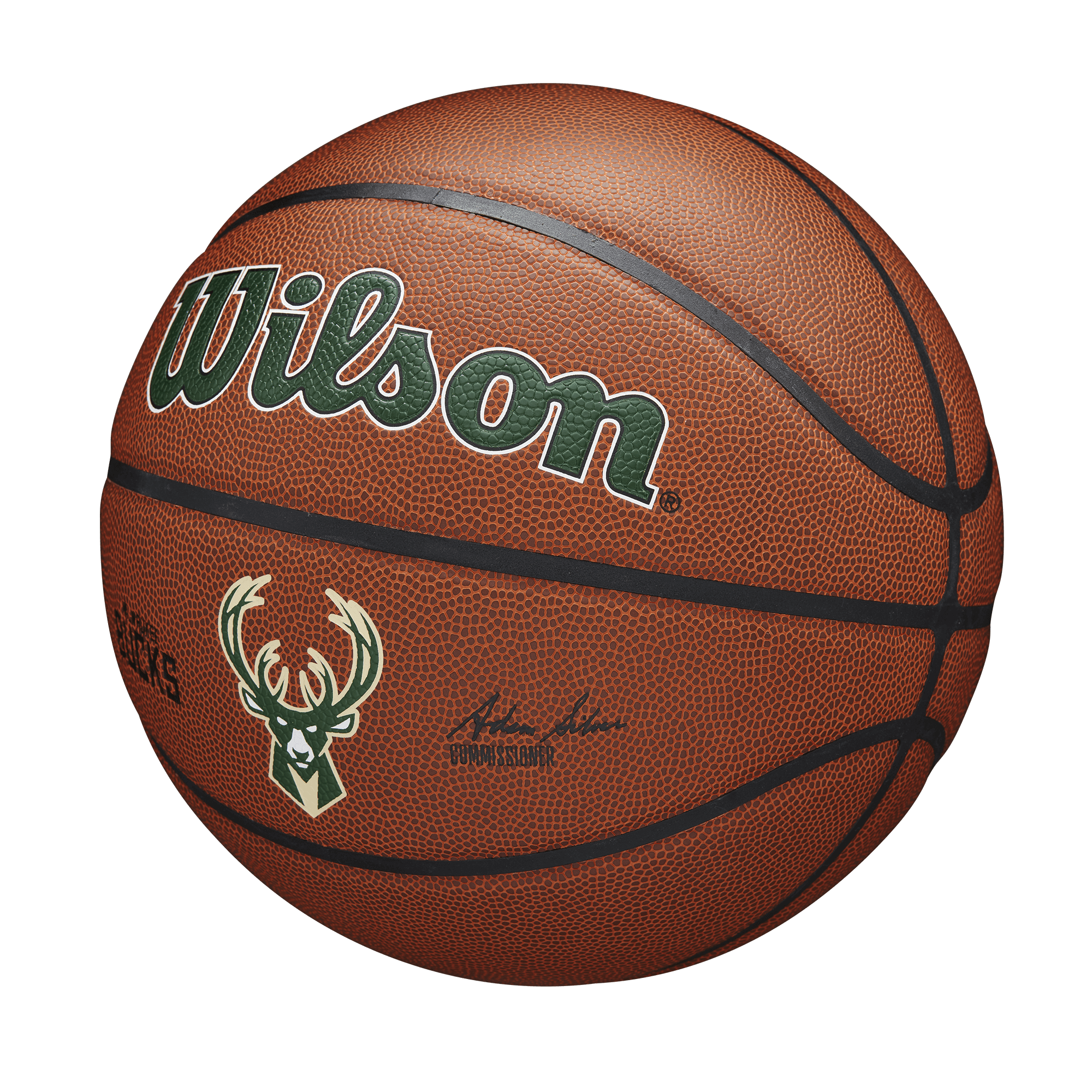 Wilson Sporting Goods Balls Milwaukee Bucks Wilson NBA Team Full Size Basketball Ball
