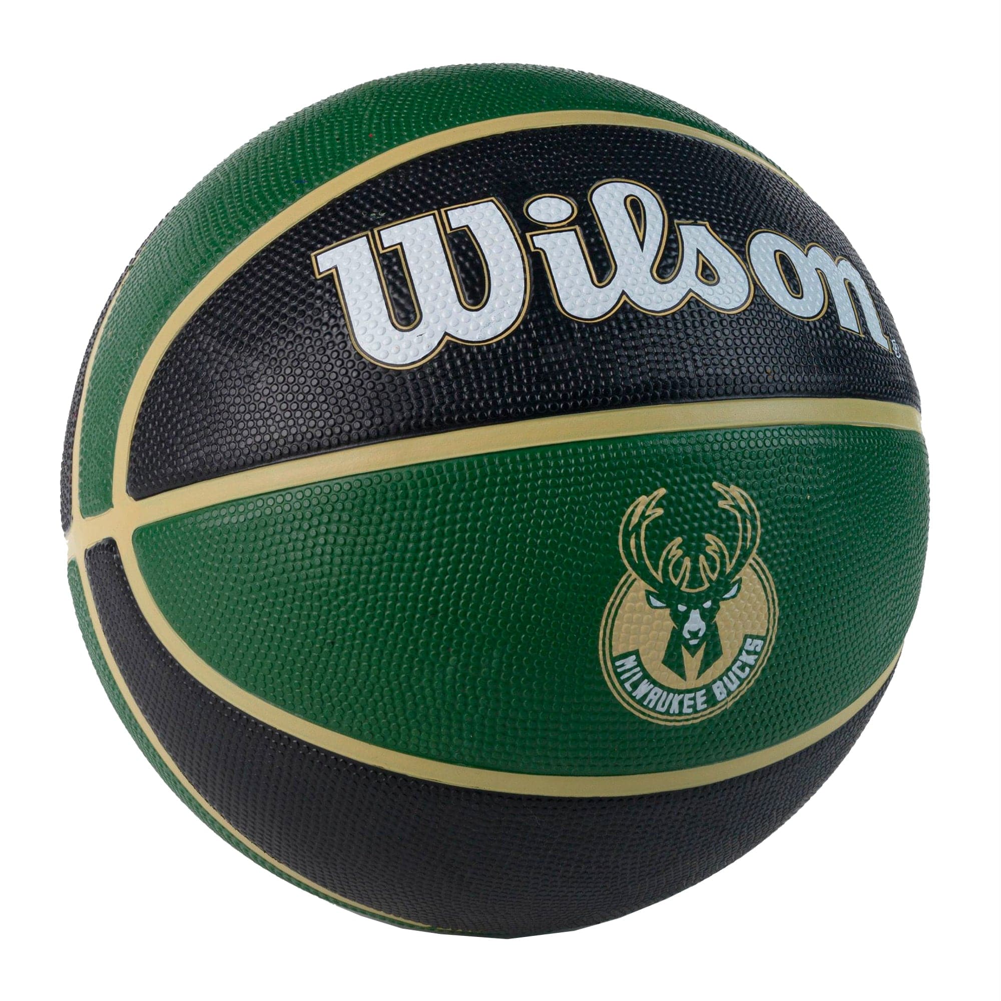 Wilson Sporting Goods Balls Milwaukee Bucks Wilson NBA Team Tribute Full Size Outdoor Basketball