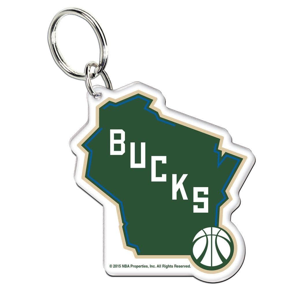 Wincraft Accessories Milwaukee Bucks Wincraft NBA Premium Acrylic Team Key Ring