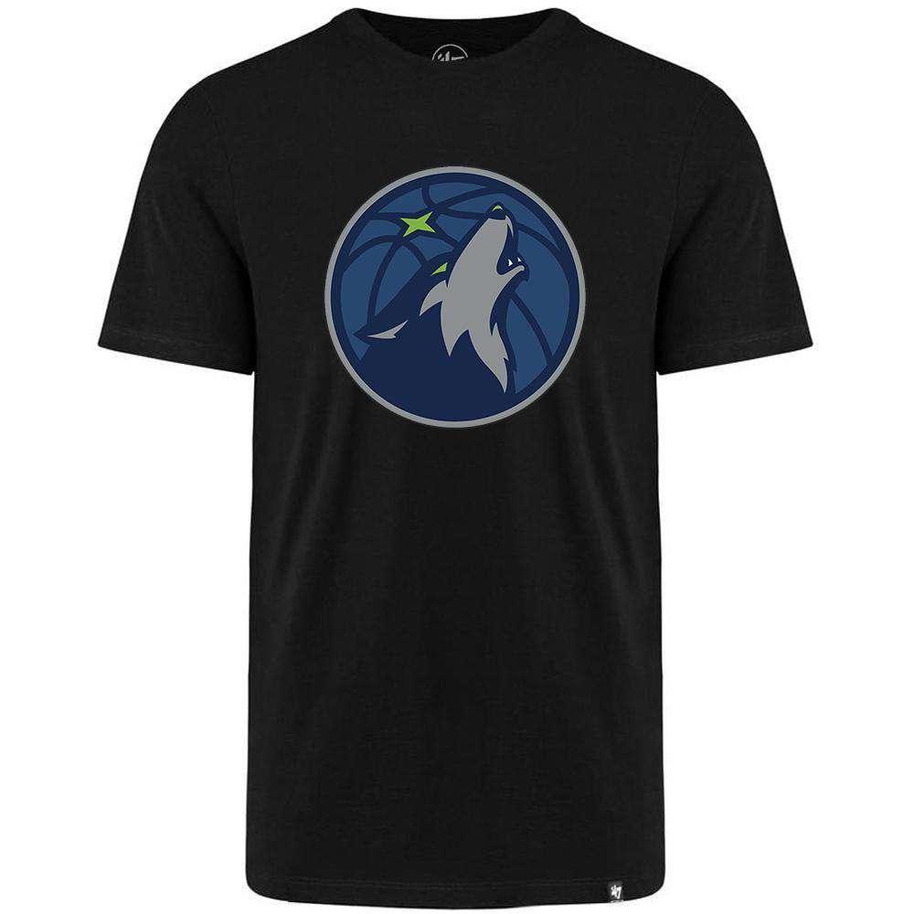 47 Brand T-Shirts Minnesota Timberwolves '47 NBA Team Logo MVP T-Shirt - Black
