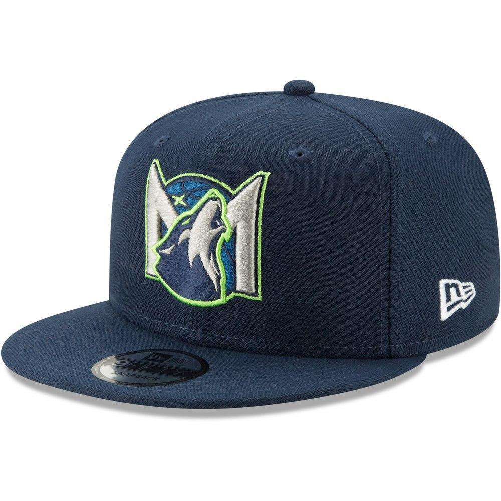 New Era Caps Minnesota Timberwolves New Era NBA 2019 Back Half 9FIFTY Snapback Hat - Navy