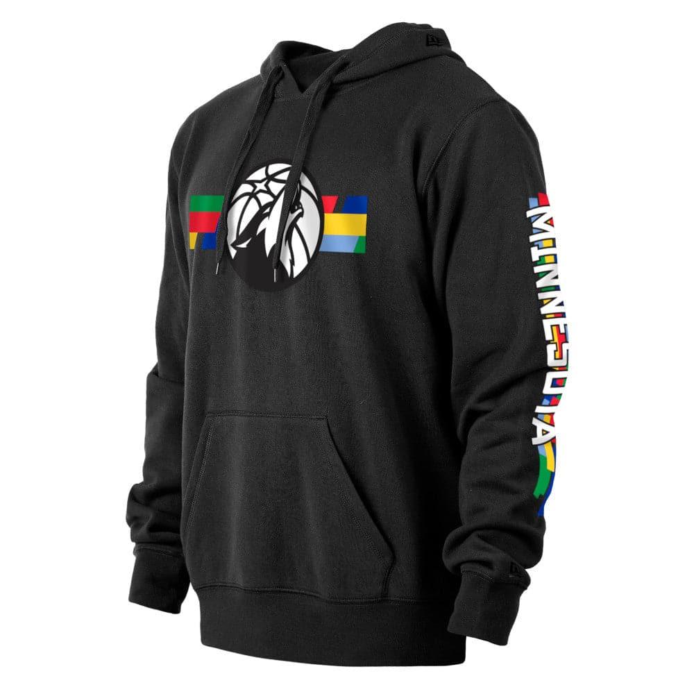 New Era Jumpers Minnesota Timberwolves New Era NBA 22-23 City Edition Hoodie Jumper - Black