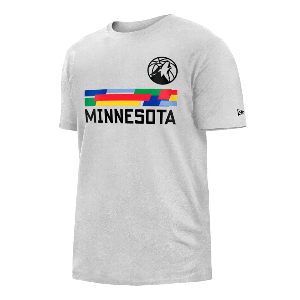 New Era T-Shirts Minnesota Timberwolves New Era NBA 22-23 City Edition T-Shirt - White