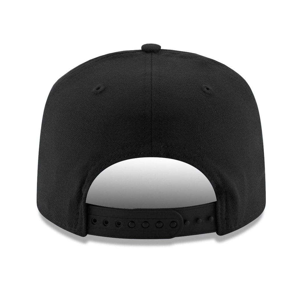 New Era Caps Minnesota Timberwolves New Era NBA Outline Stretch-Snap 9FIFTY Curved Snapback Hat - Black