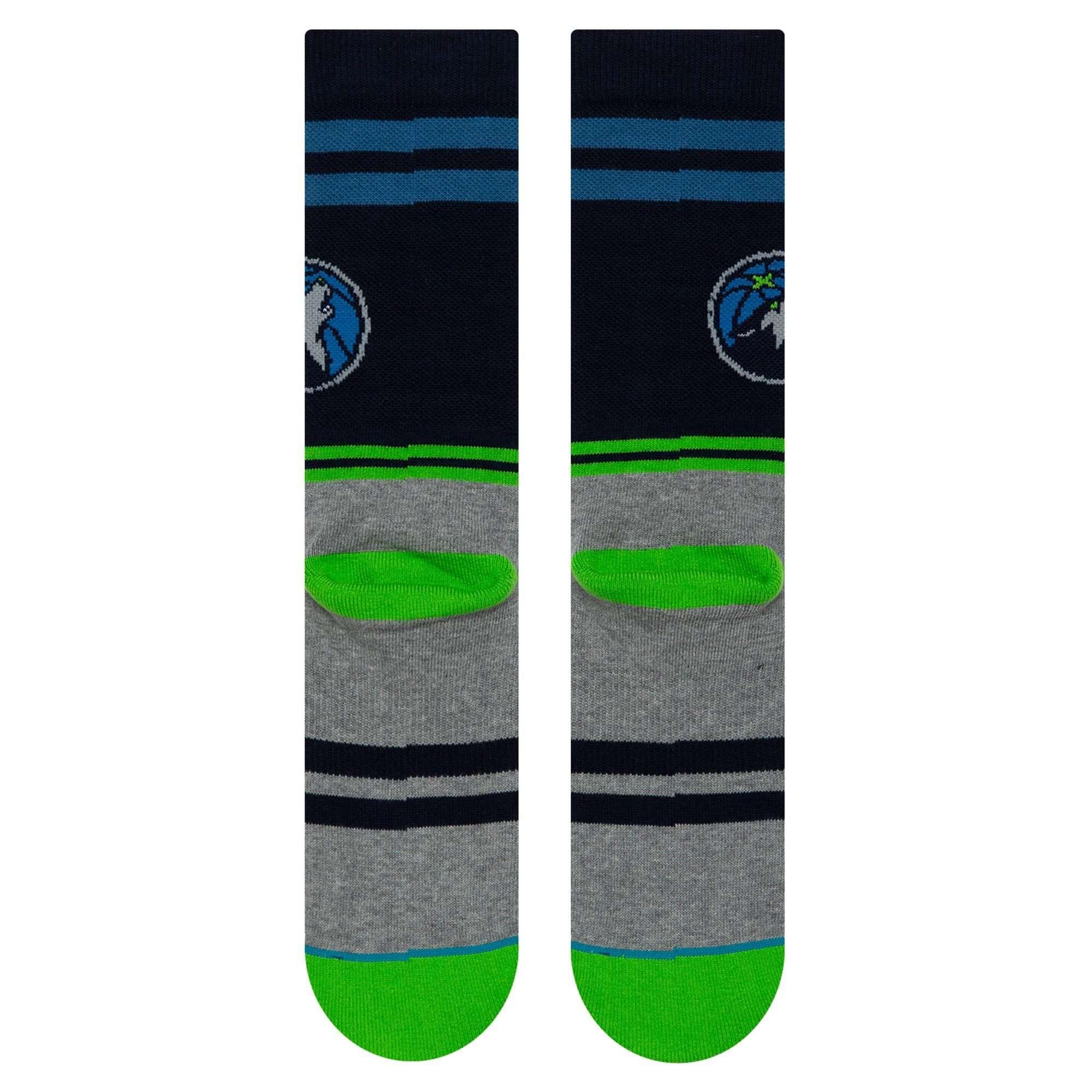 Stance Socks Large (9-12 US) Minnesota Timberwolves Stance NBA City Gym Crew Socks - Navy