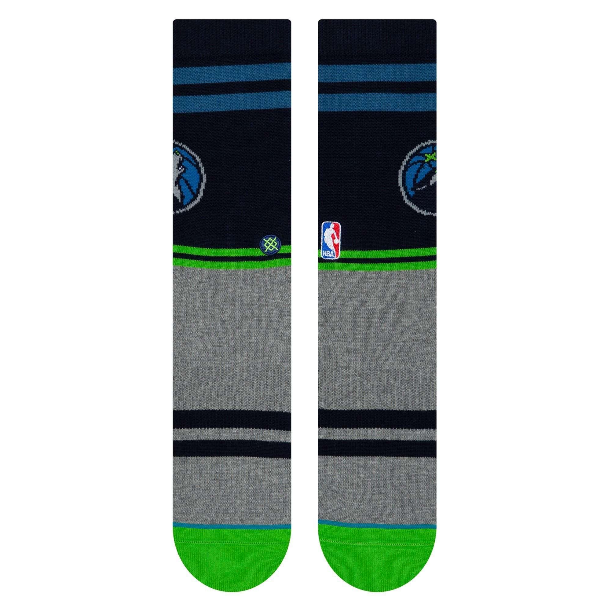 Stance Socks Large (9-12 US) Minnesota Timberwolves Stance NBA City Gym Crew Socks - Navy