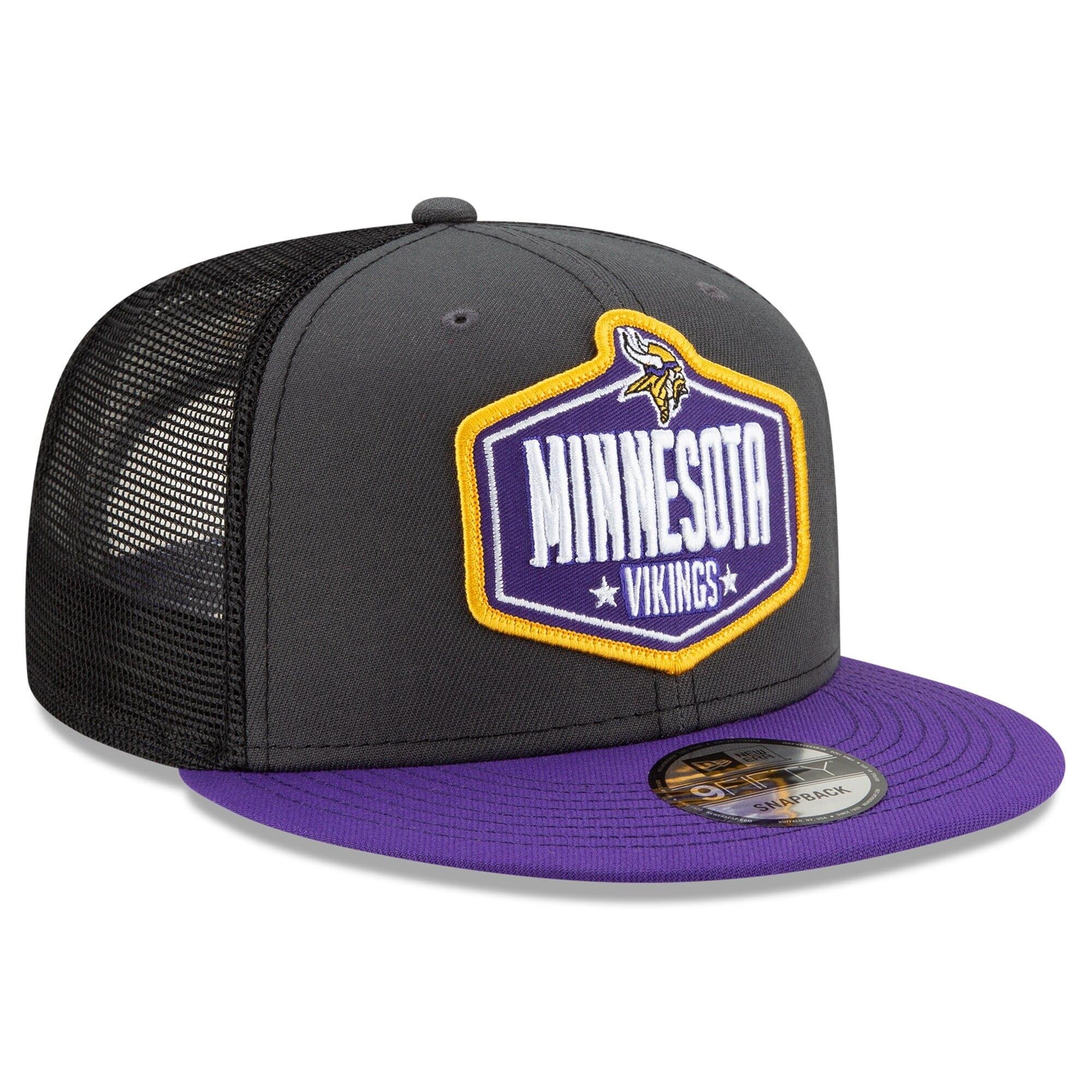New Era Caps Minnesota Vikings New Era 2021 NFL Draft 9FIFTY Snapback Hat - Graphite