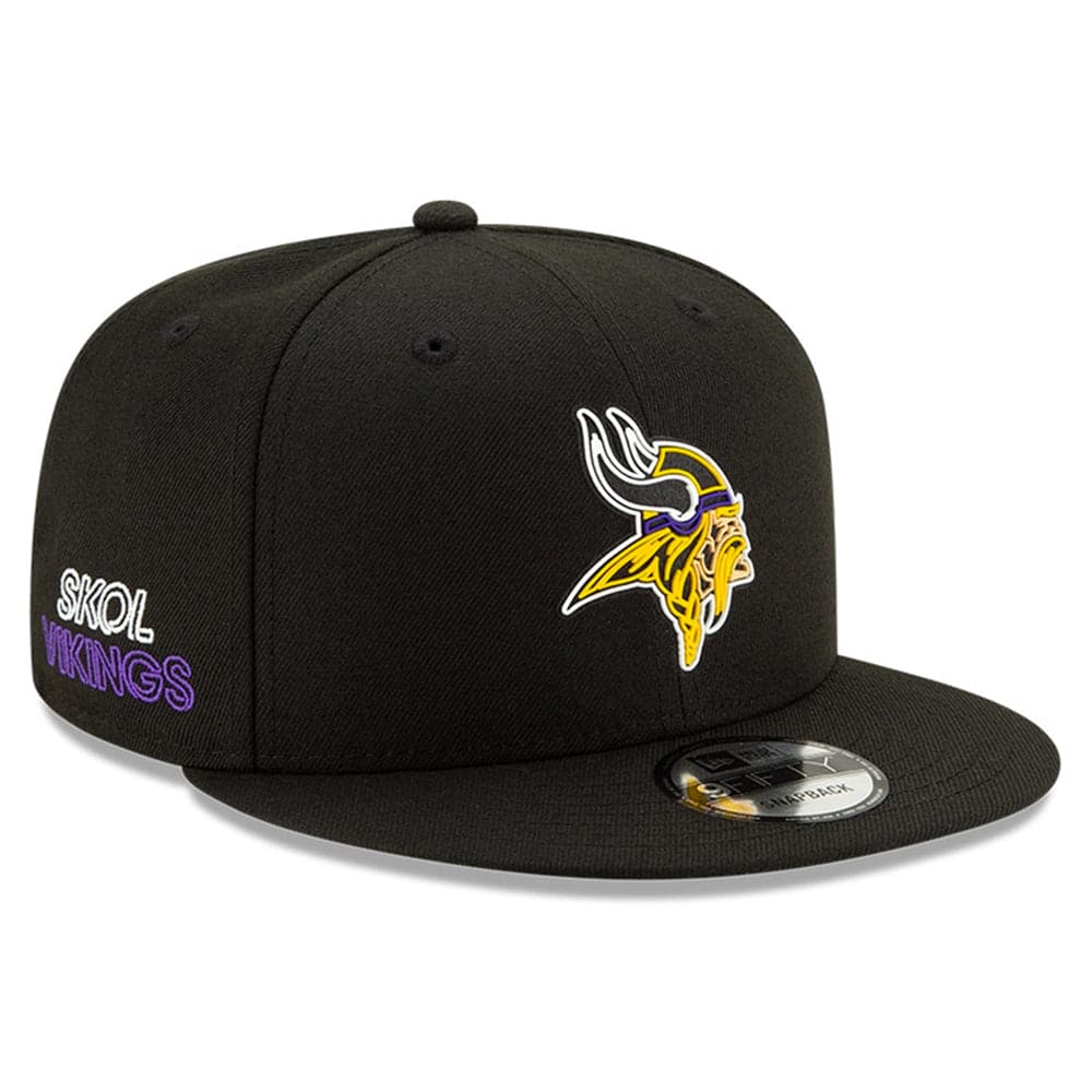 New Era Caps Minnesota Vikings New Era NFL 2020 Draft 9FIFTY Snapback Hat - Black