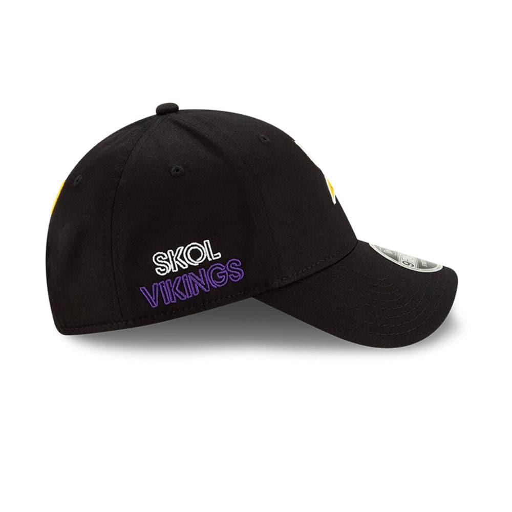 New Era Caps Minnesota Vikings New Era NFL 2020 Draft 9FORTY Stretch Snapback Curve Hat - Black