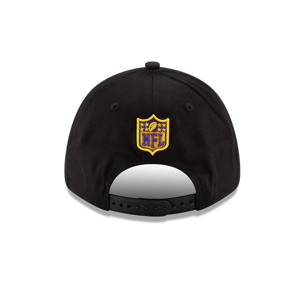 New Era Caps Minnesota Vikings New Era NFL 2020 Draft 9FORTY Stretch Snapback Curve Hat - Black