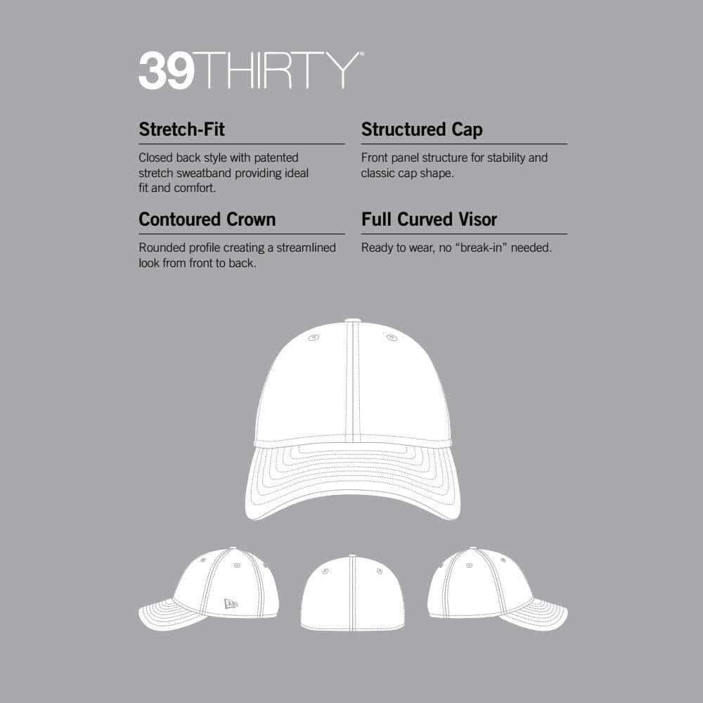 New Era Caps Minnesota Vikings New Era NFL 2020 Sideline 39THIRTY Flex Fit Curve Hat - Black