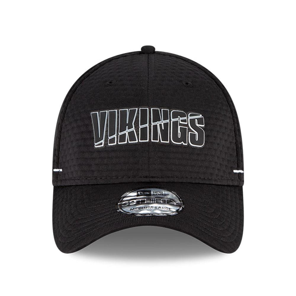 New Era Caps Minnesota Vikings New Era NFL 2020 Summer Sideline 39THIRTY Flex Fit Curve Hat - Black