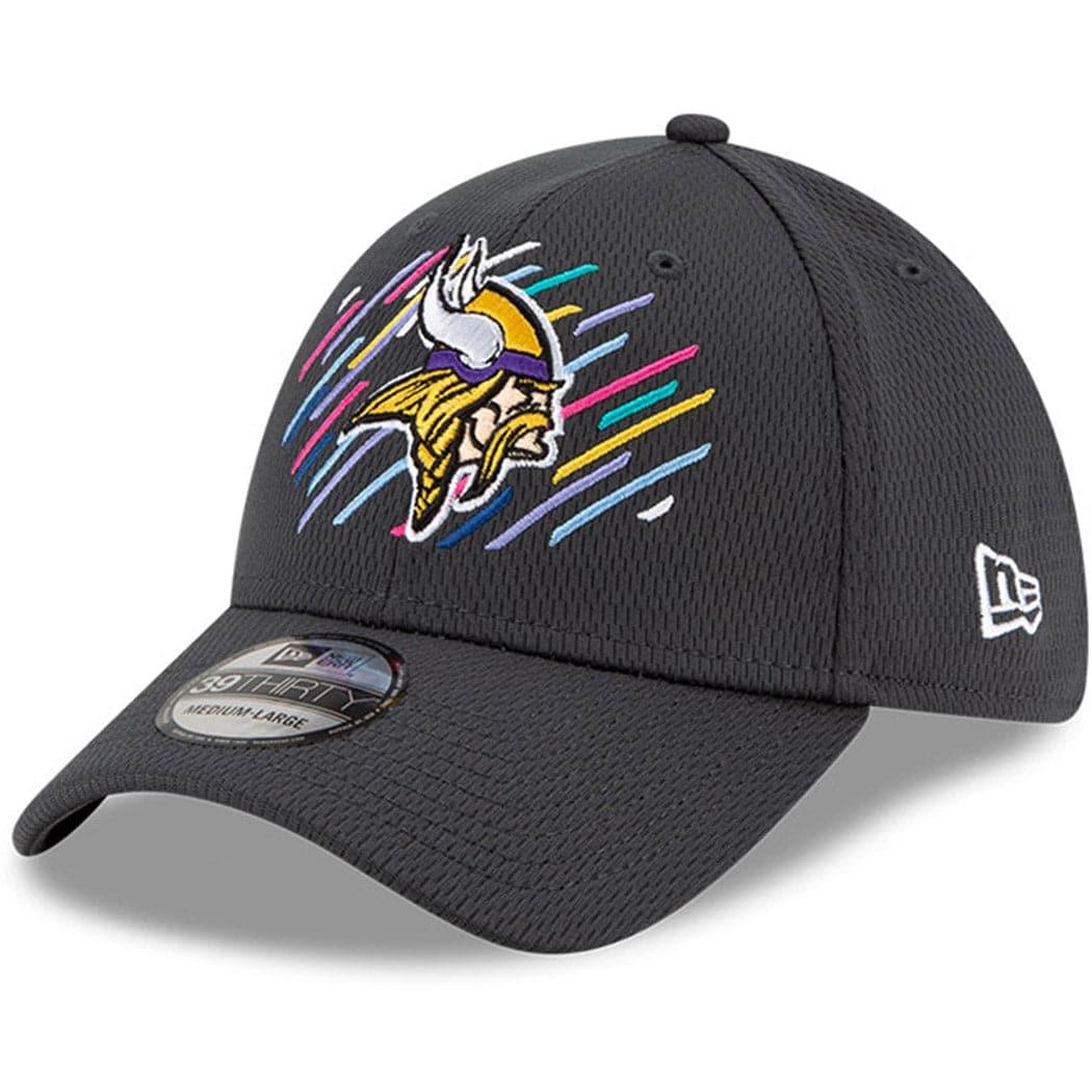 New Era Caps Minnesota Vikings New Era NFL 2021 Crucial Catch 39THIRTY Flex Fit Hat - Steel