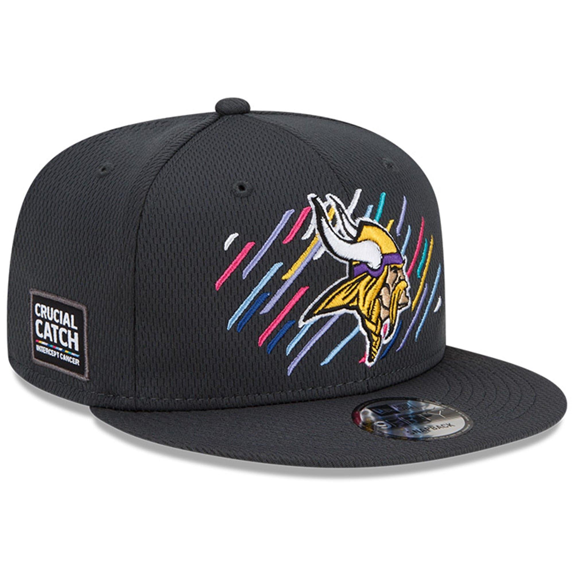 New Era Caps Minnesota Vikings New Era NFL 2021 Crucial Catch 9FIFTY Snapback Hat - Steel