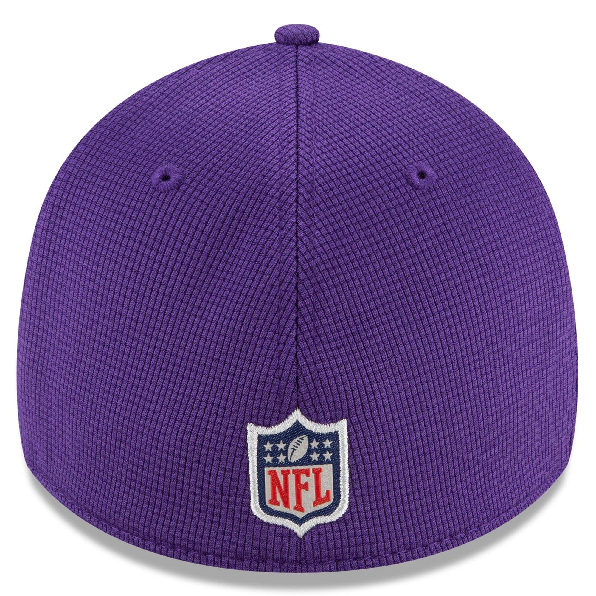 New Era Caps Minnesota Vikings New Era NFL 2021 Sideline Home 39THIRTY Flex Fit Hat - Purple