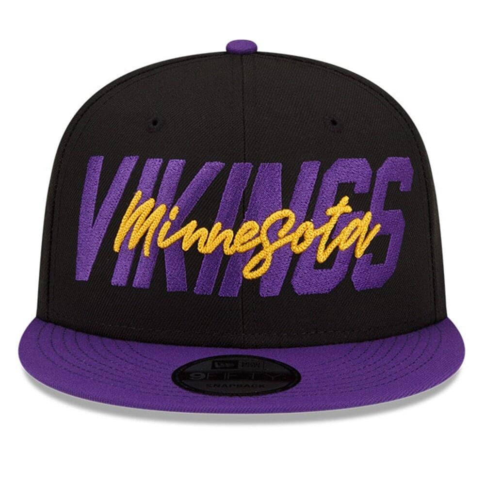 New Era Caps Minnesota Vikings New Era NFL 2022 Draft On-Stage 9FIFTY Snapback Hat - Black