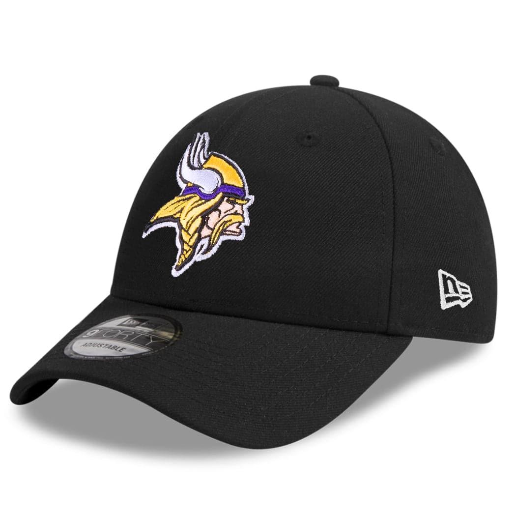 New Era Caps Minnesota Vikings New Era NFL Team 9FORTY Snapback Curve Hat - Black