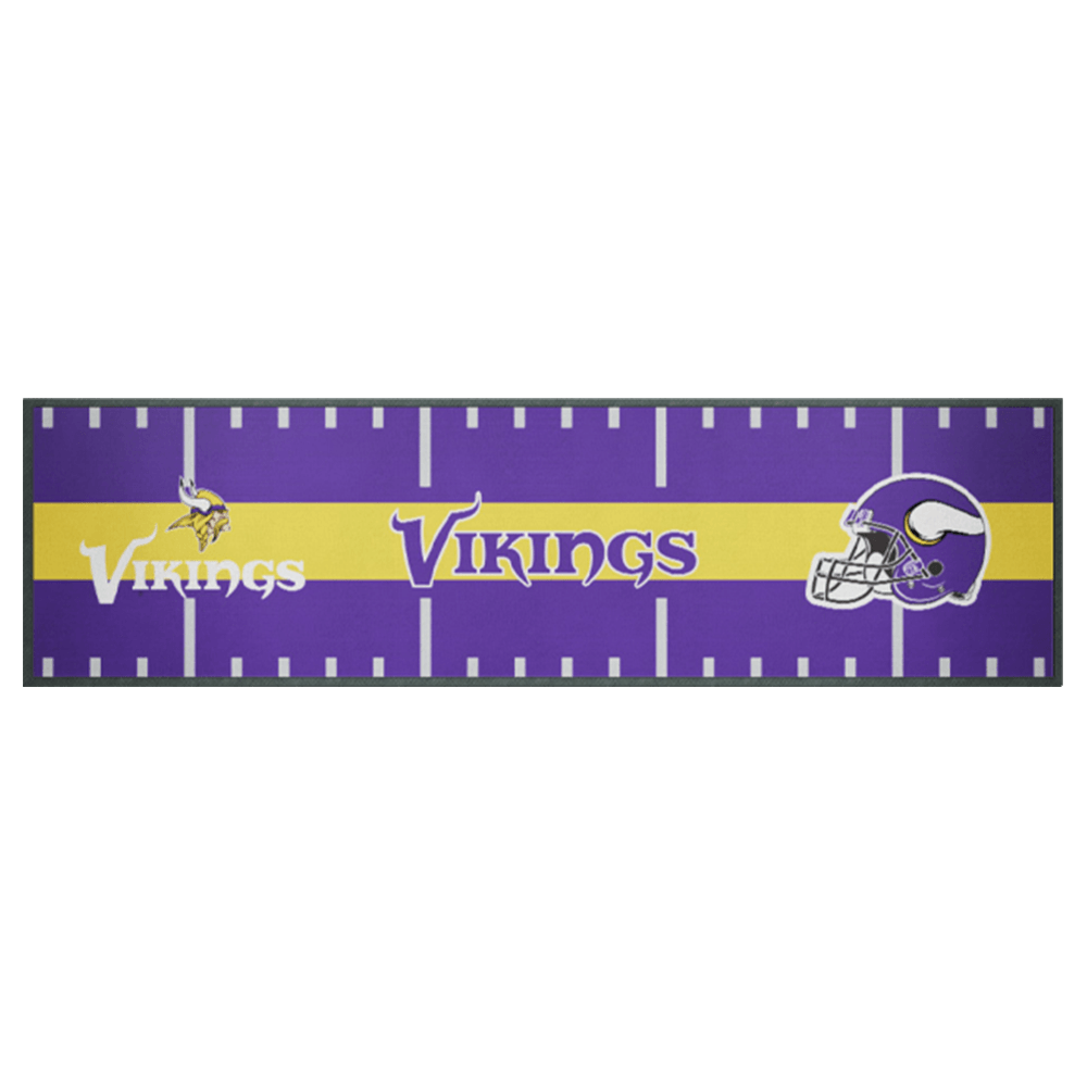 NFL Branded Accessories Minnesota Vikings NFL Team Field 90 x 25cm Bar Runner/Mat