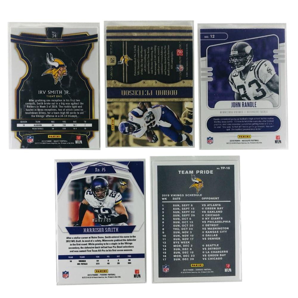 Panini Cards Minnesota Vikings Panini NFL 5 Rookie & Insert Card Set