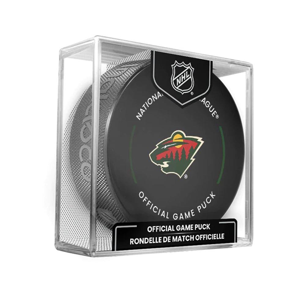 Inglasco Pucks Minnesota Wild Inglasco NHL Official Team Hockey Puck In Cube