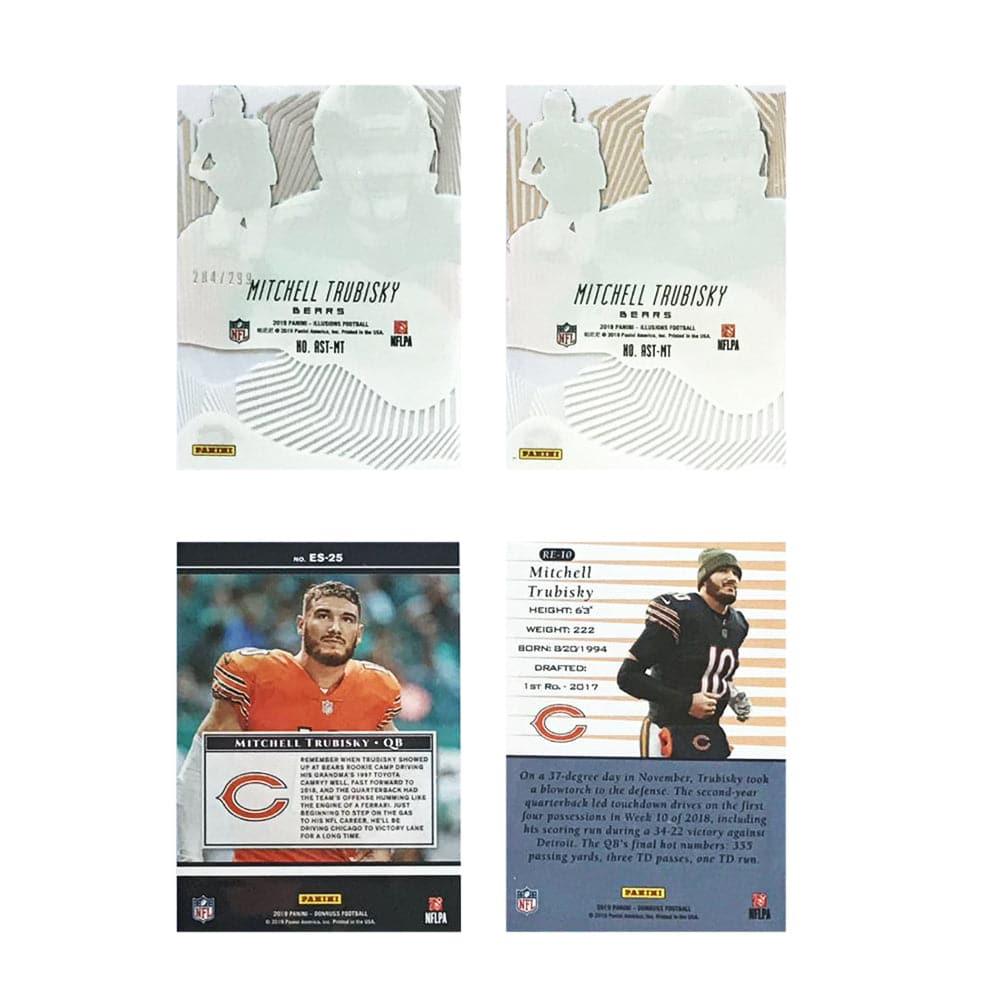 Panini Cards Mitchell Trubisky Chicago Bears Panini NFL 4 Insert Card Set
