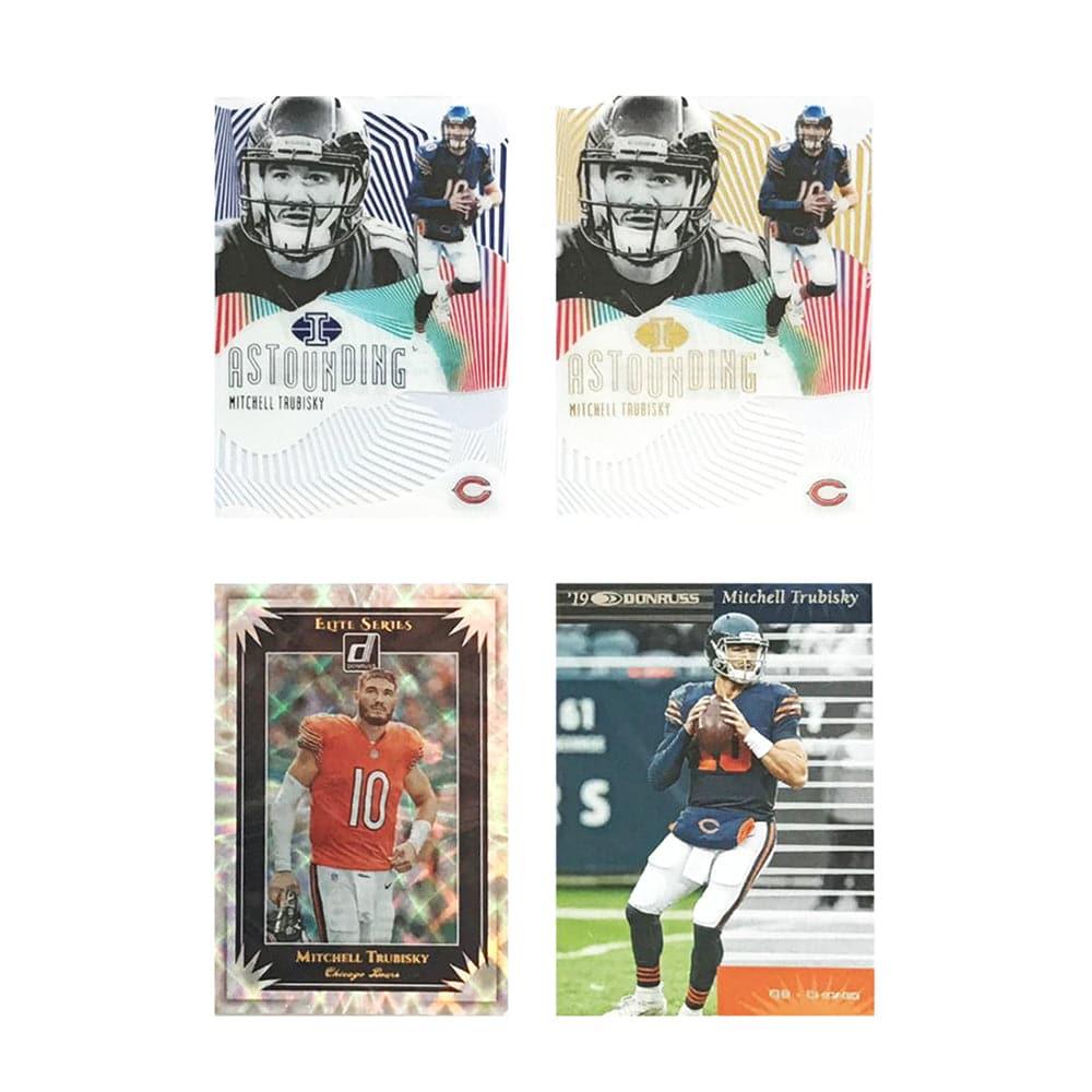 Panini Cards Mitchell Trubisky Chicago Bears Panini NFL 4 Insert Card Set