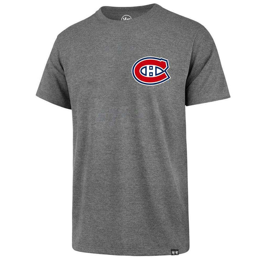 47 Brand T-Shirts Montreal Canadiens '47 NHL Chest Imprint Splitter T-Shirt - Grey
