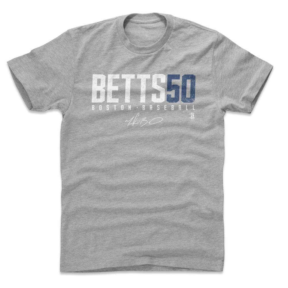 500 Level T-Shirts Mookie Betts Boston Red Sox 500 Level MLB Name T-Shirt - Grey