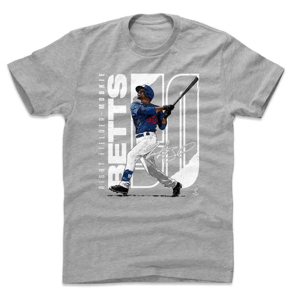 500 Level T-Shirts Mookie Betts Los Angeles Dodgers 500 Level MLB Stretch T-Shirt - Grey