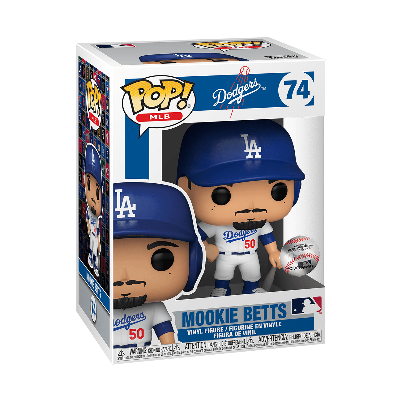 Funko Figures Mookie Betts Los Angeles Dodgers MLB Funko Pop 3.75" Figure - Home