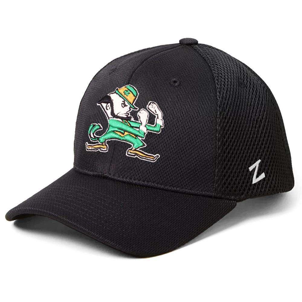 Notre Dame Fighting Irish Zephyr NCAA Foam Tech Mesh Curved Snapback Hat - Black