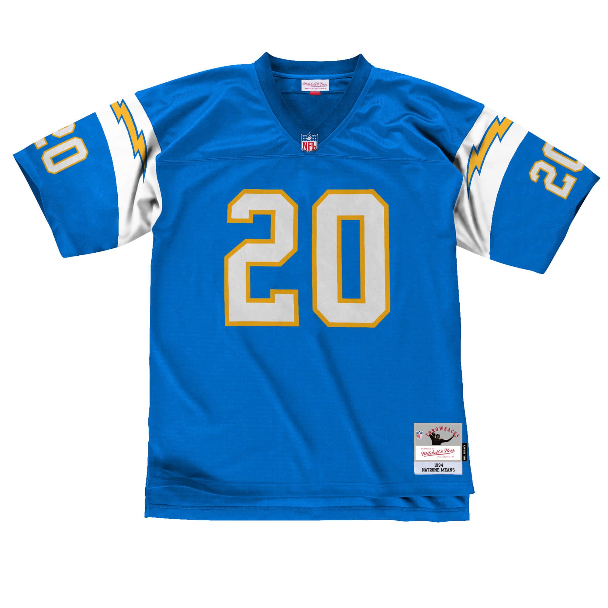 Mitchell And Ness Jerseys Natrone Means Los Angeles Chargers Mitchell & Ness NFL 1994 Legacy Jersey - Blue