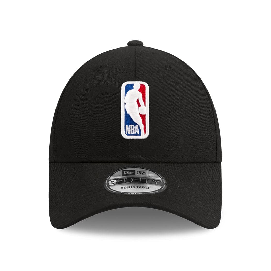 New Era Caps NBA Logoman Logo New Era 9FORTY Curve Snapback Hat - Black