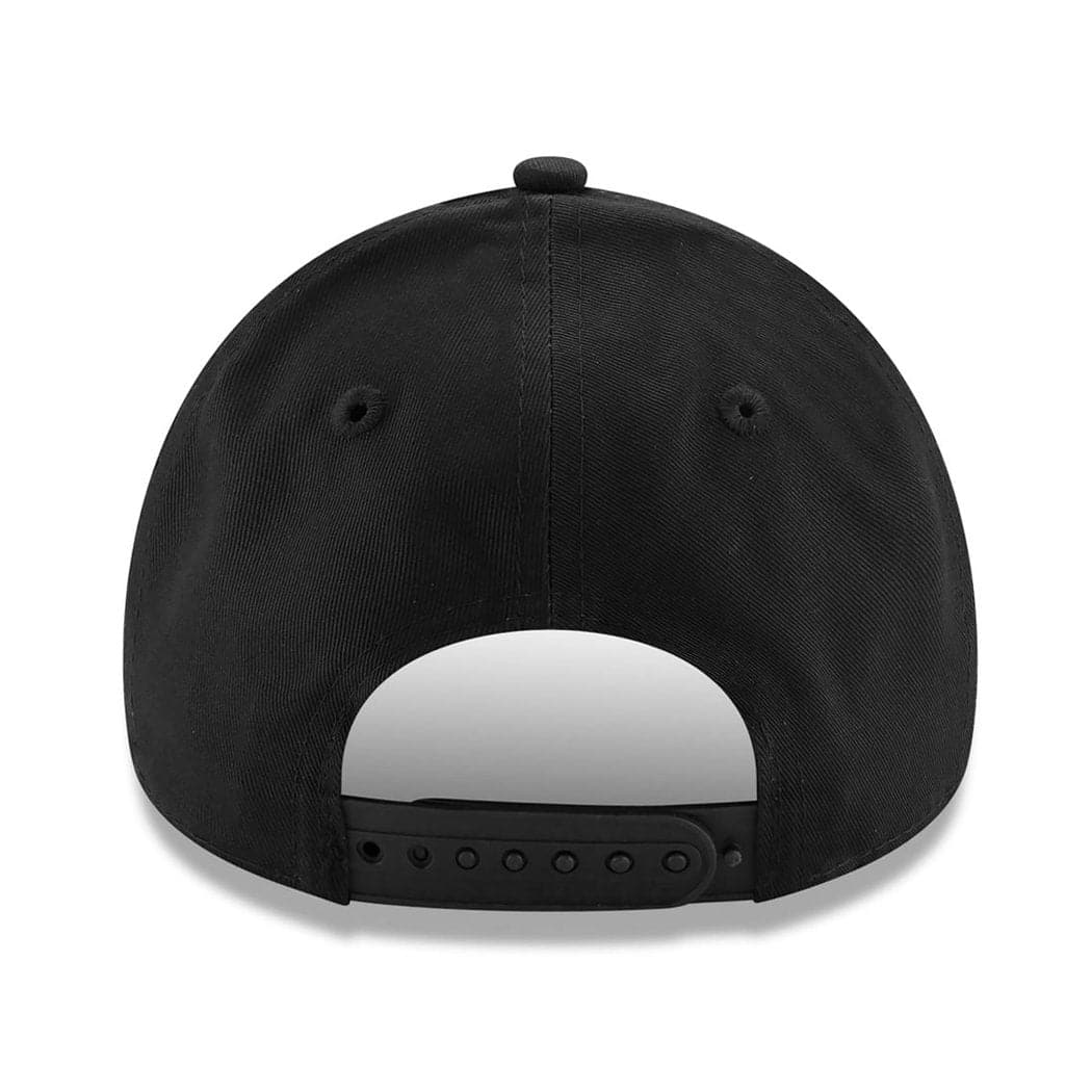New Era Caps NBA Logoman Logo New Era 9FORTY Curve Snapback Hat - Black