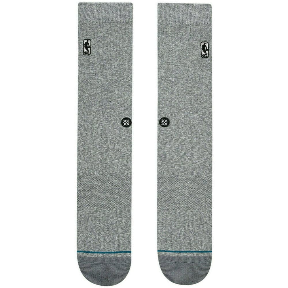 Stance Socks NBA Logoman Stance Black & White NBA Crew Socks - Heather Grey
