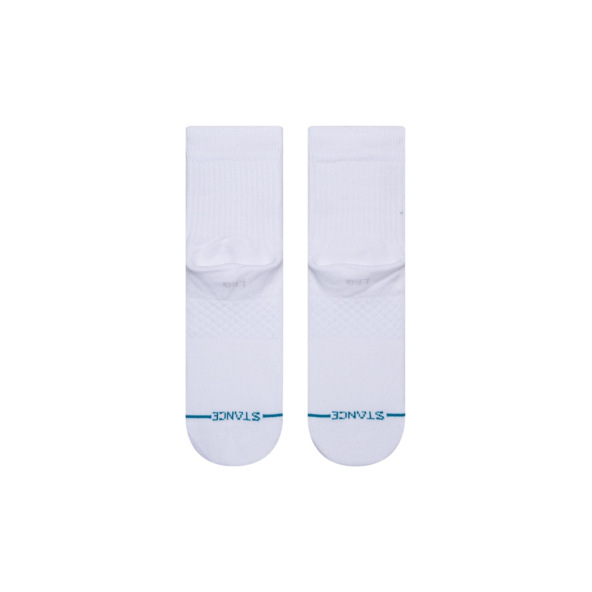 Stance Socks NBA Logoman Stance Black & White Quarter Socks - White