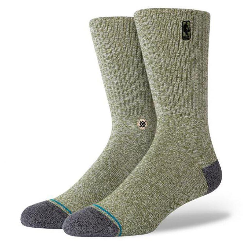 Stance Socks NBA Logoman Stance Crew Socks - Army Green Marle
