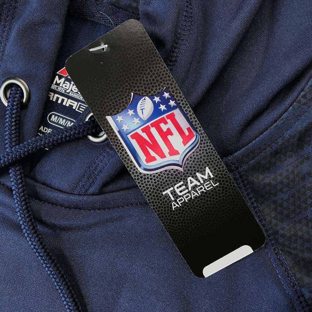 Majestic Athletic Jumpers New England Patriots Majestic NFL Armor Performance Hoodie Jumper - Navy
