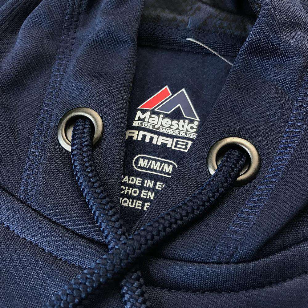 Majestic Athletic Jumpers New England Patriots Majestic NFL Armor Performance Hoodie Jumper - Navy