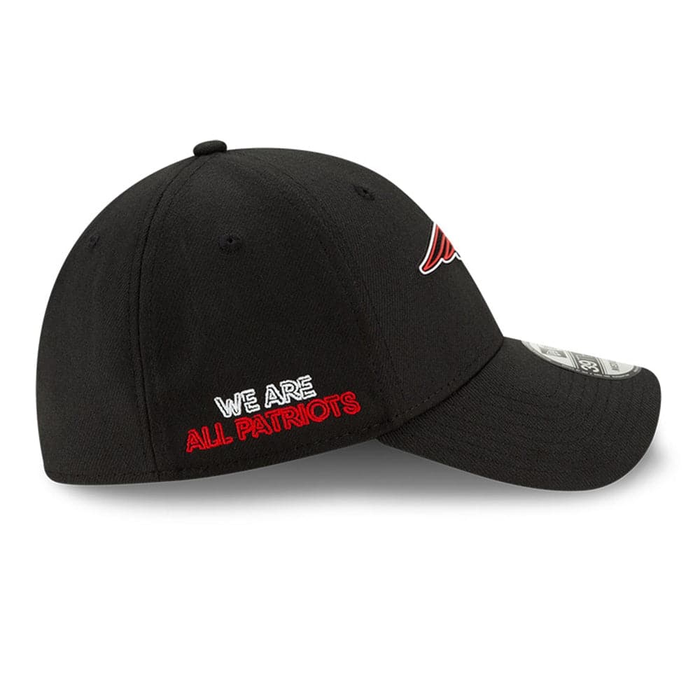 New Era Caps New England Patriots New Era NFL 2020 Draft 39THIRTY Flex Fit Curve Hat - Black