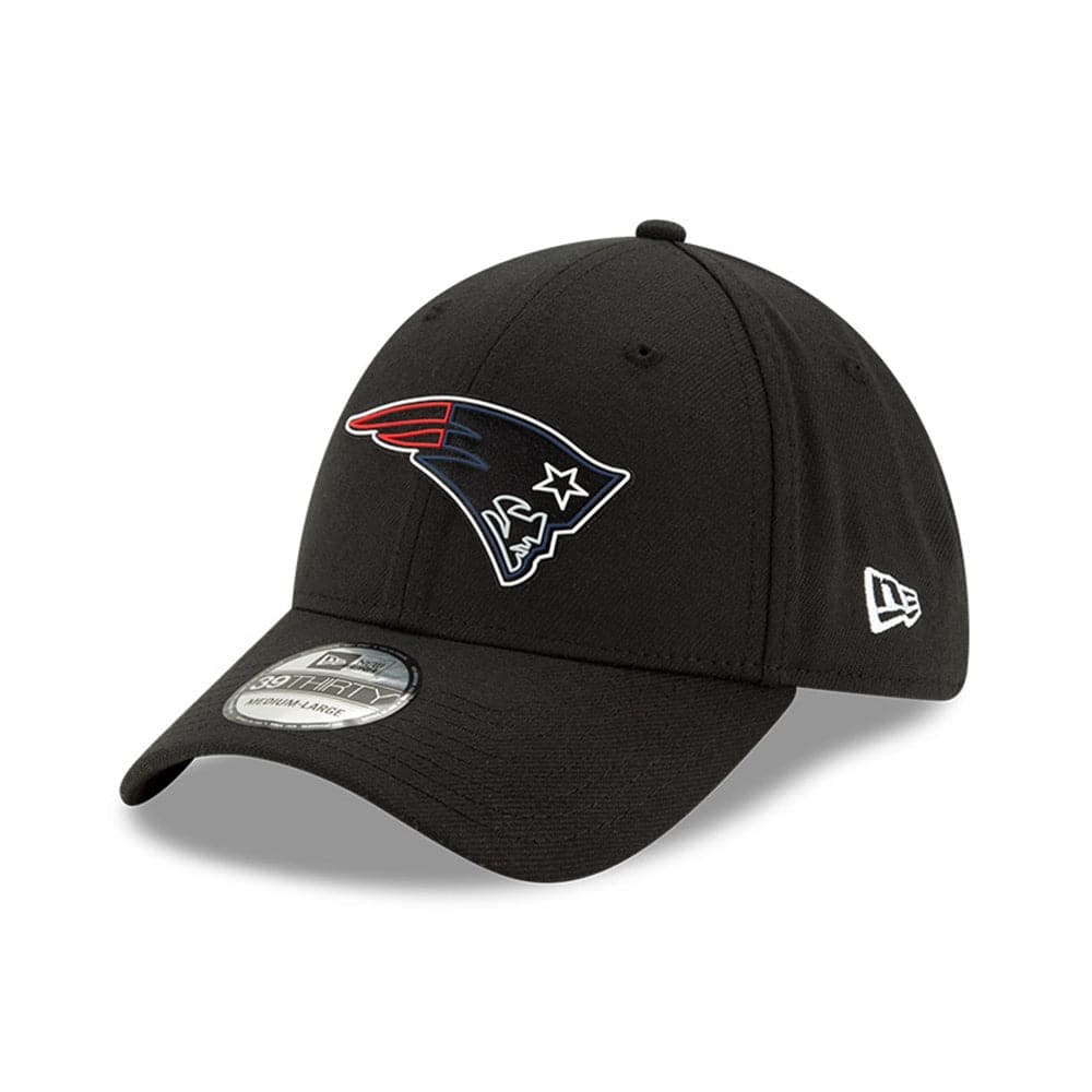 New Era Caps New England Patriots New Era NFL 2020 Draft 39THIRTY Flex Fit Curve Hat - Black