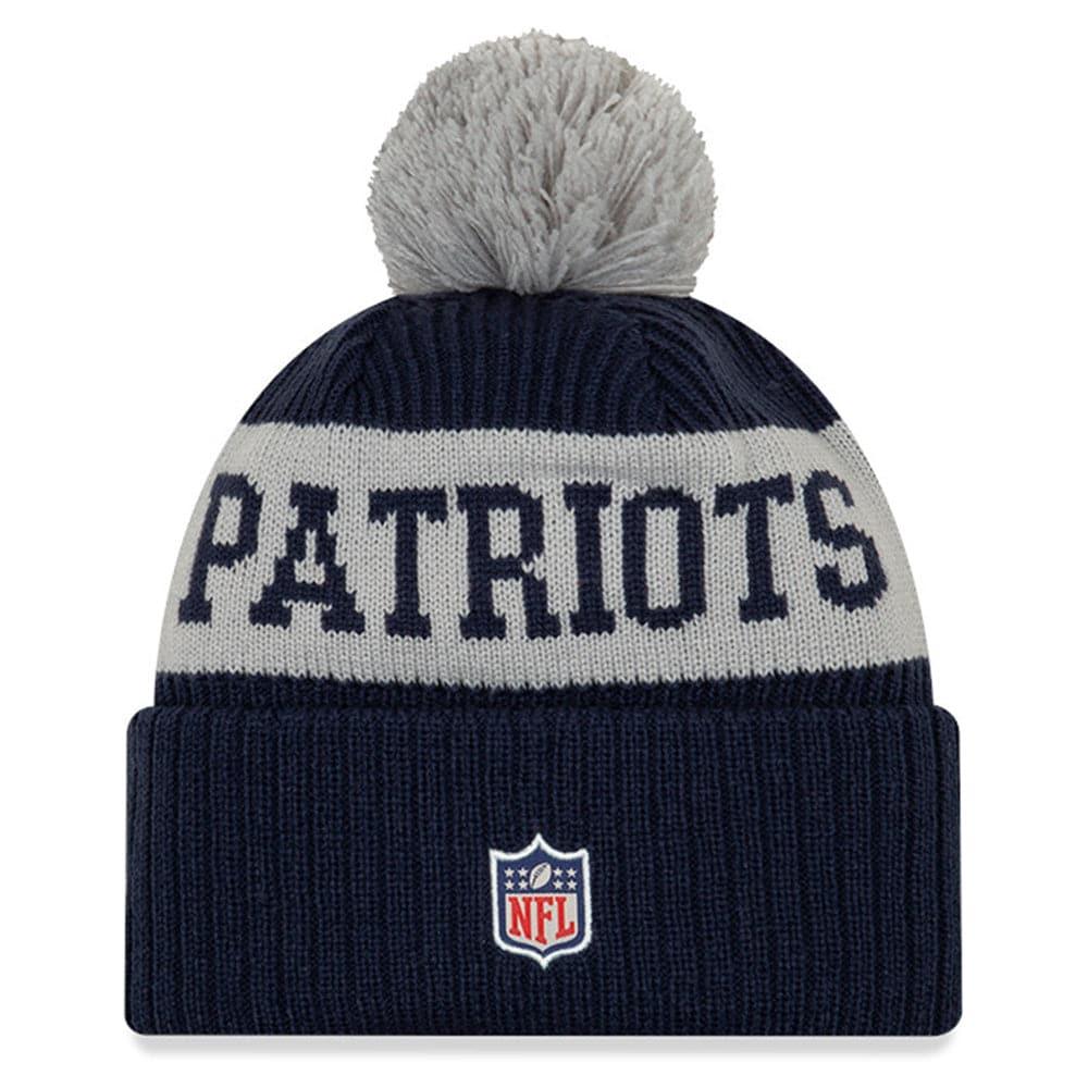 New Era Beanies New England Patriots New Era NFL 2020 Team Colour Sideline Knit Beanie