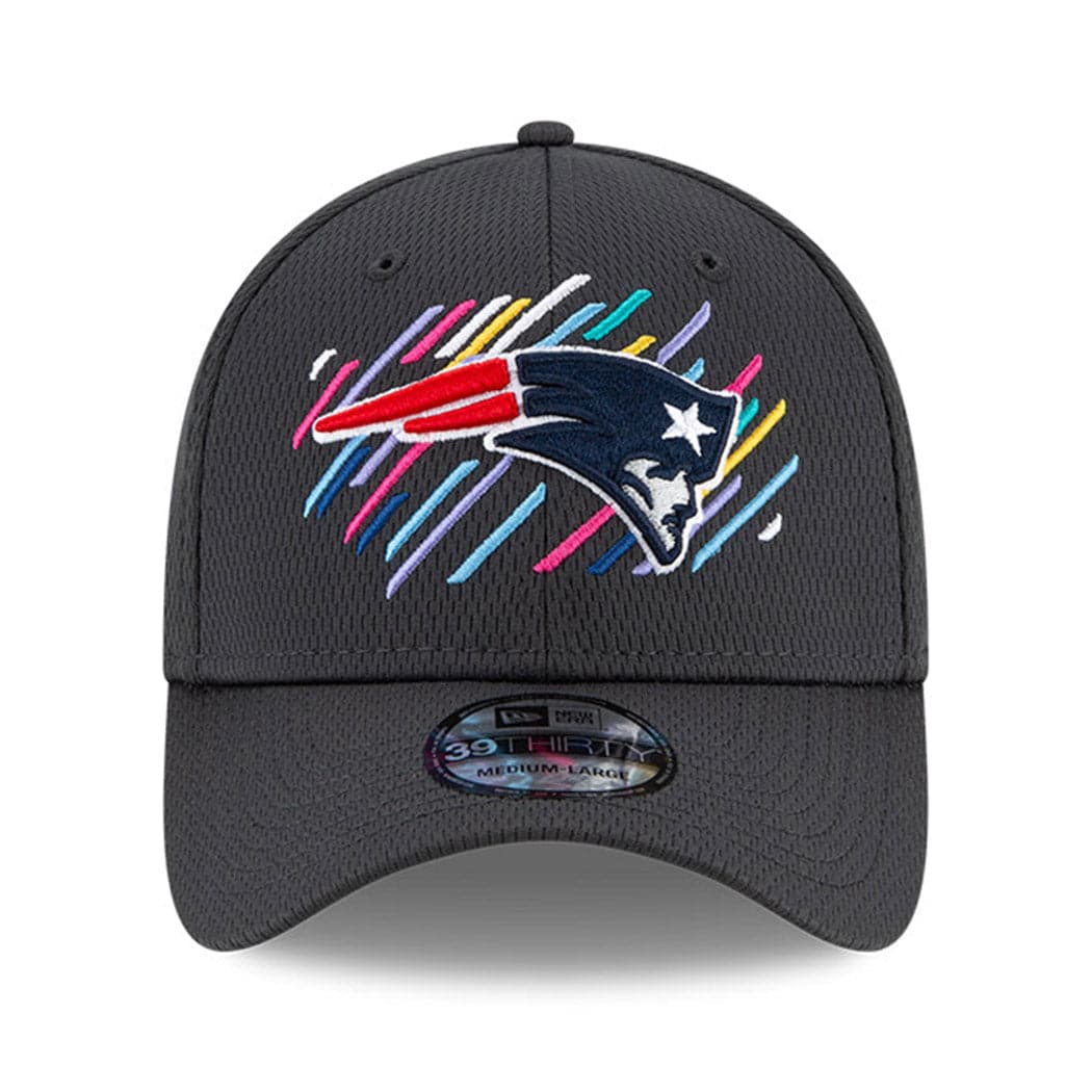 New Era Caps New England Patriots New Era NFL 2021 Crucial Catch 39THIRTY Flex Fit Hat - Steel