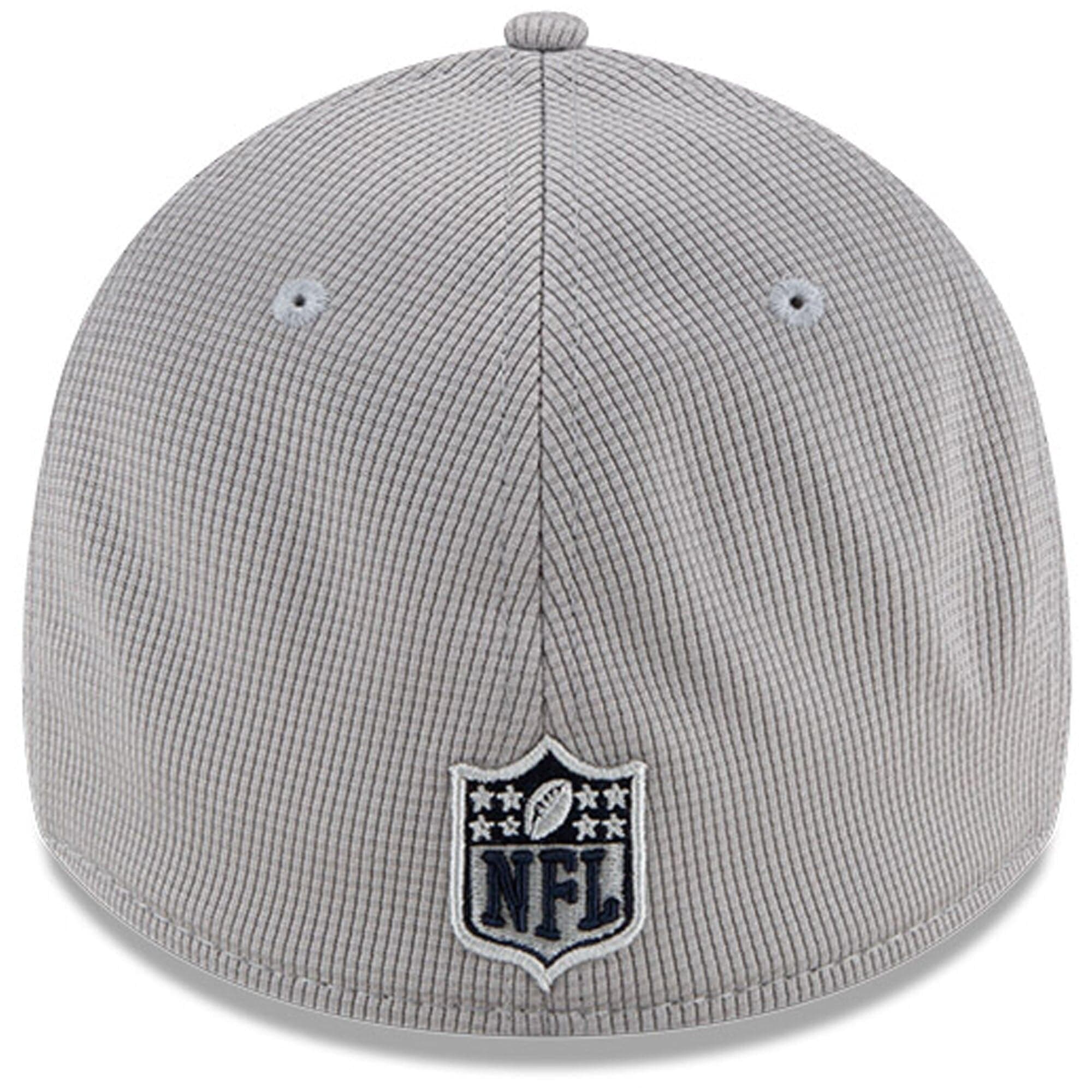 New Era Caps New England Patriots New Era NFL 2021 Sideline Home 39THIRTY Flex Fit Hat - Grey
