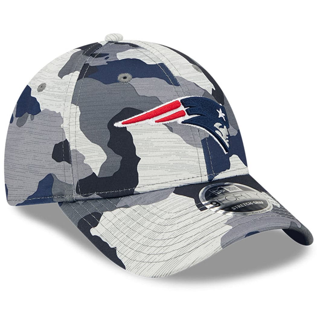 New Era Caps New England Patriots New Era NFL 22 Training Camp 9FORTY Stretch Snap Hat - Camo