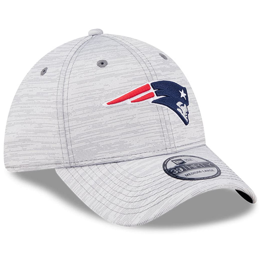 New Era Caps New England Patriots New Era NFL 22 Training Camp Coach 39THIRTY Stretch Fit Hat - Grey